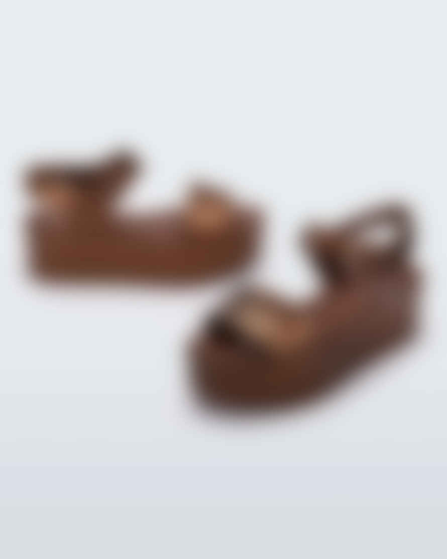 Melissa Shoes Mar Platform Sandals - Bronze