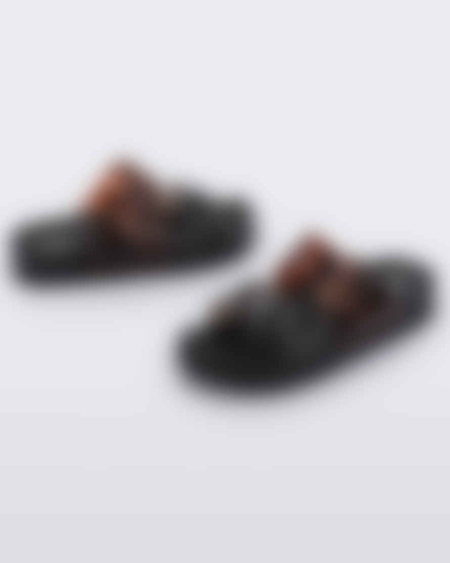 Melissa Shoes Cozy Slider - Black / Clear Tortoise