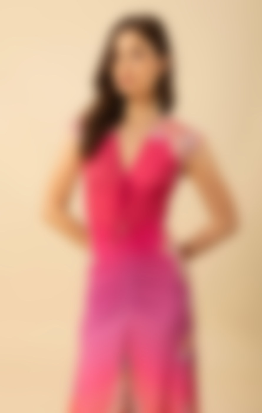 Hale Bob Samantha Midi Jersey Dress - Pink
