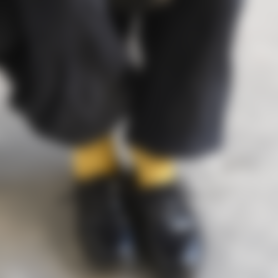 Nishiguchi Katsushita Linen Ribbed Sock Yellow