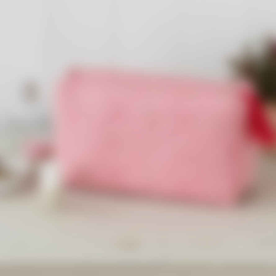 Rex London Pink Anushka Quilted Wash Bag