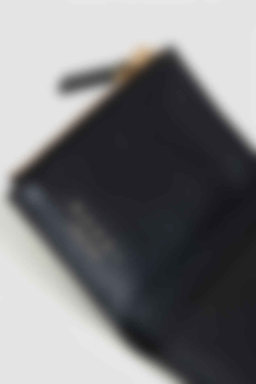 Marni Palmellato Leather Trifold Wallet Black