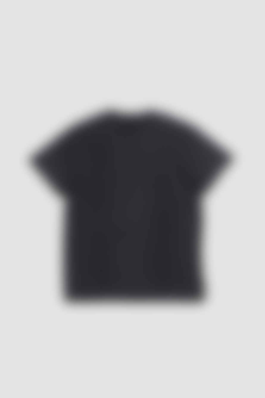 Simone Rocha Double Pleated T-shirt Charcoal Melange/pearl