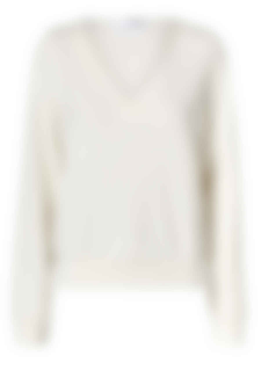Selected Femme Tenny Sweat Top White