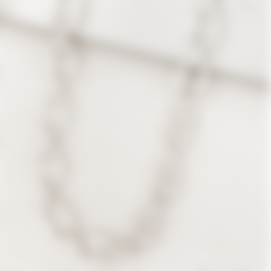 Envy Necklace - Short Worn Silver Chain Link