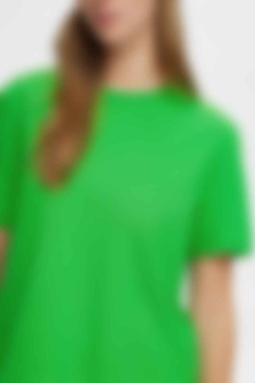 Selected Femme Classic Green Essential Boxy Tee