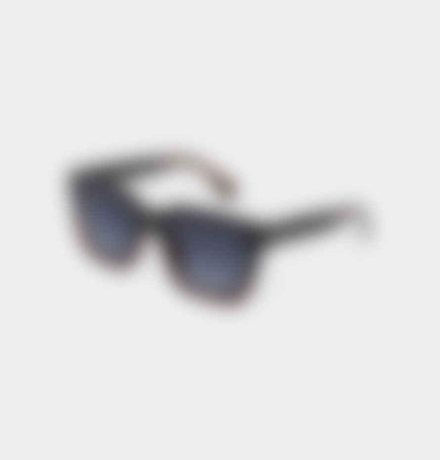 A.Kjaerbede  A.kjaerbede Nancy Sunglasses In Black Demi Tortoise