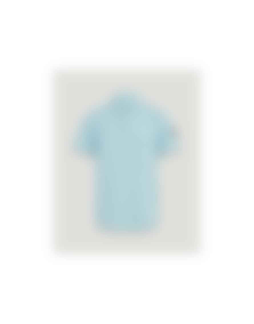 Belstaff Scale Short Sleeve Shirt Col: Skyline Blue, Size: S