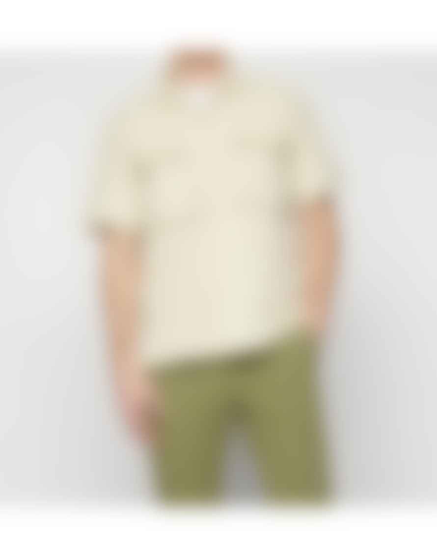 Belstaff Caster Short Sleeve Seersucker Shirt Col: Shell White