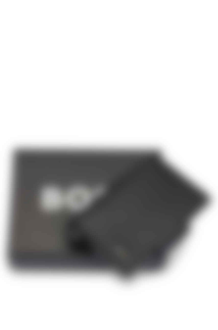 Hugo Boss Black Grained Faux Leather Secrid Card Holder 50505150 001