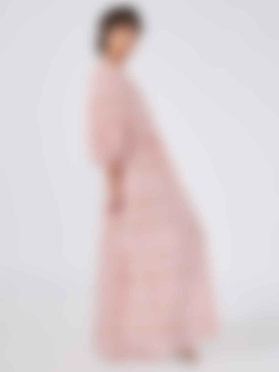 Hayley Menzies Gitana Embroidered Viscose Volume Maxi Dress