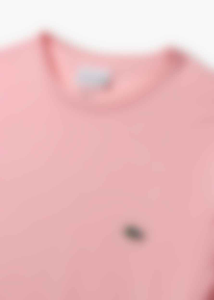 Lacoste Mens Pima Cotton T-shirt In Pink
