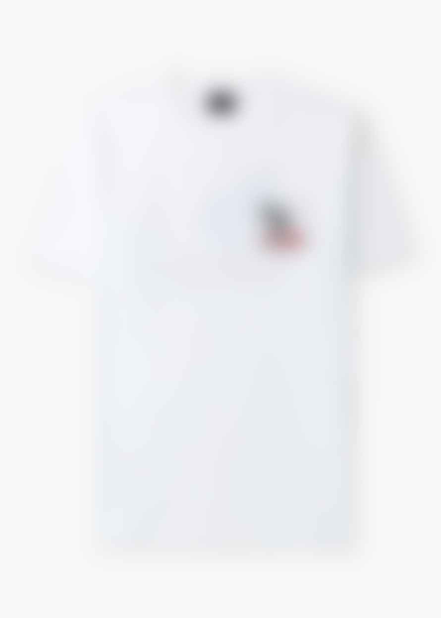 Paul Smith Mens One Way Zebra T-shirt In White
