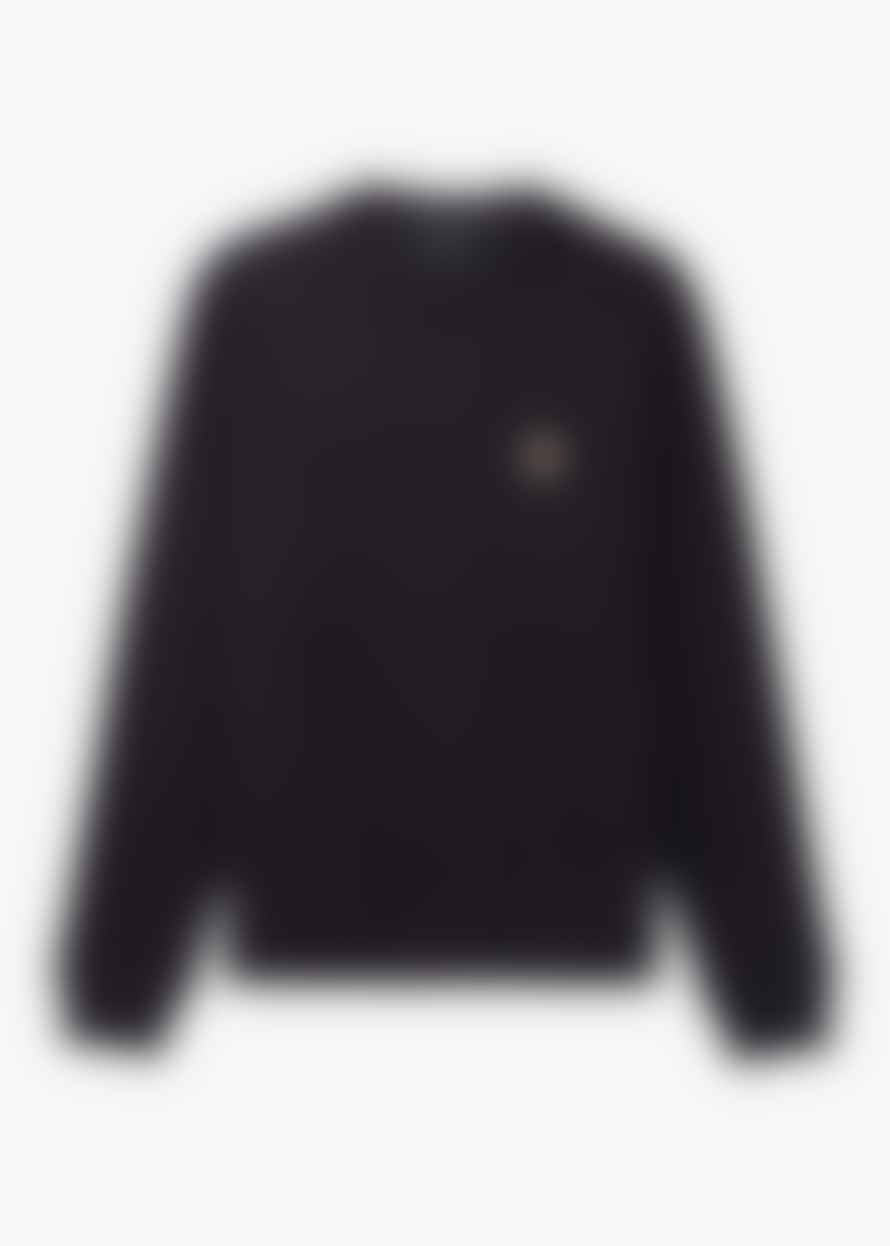 Belstaff Mens Small Logo Sweatshirt In Black