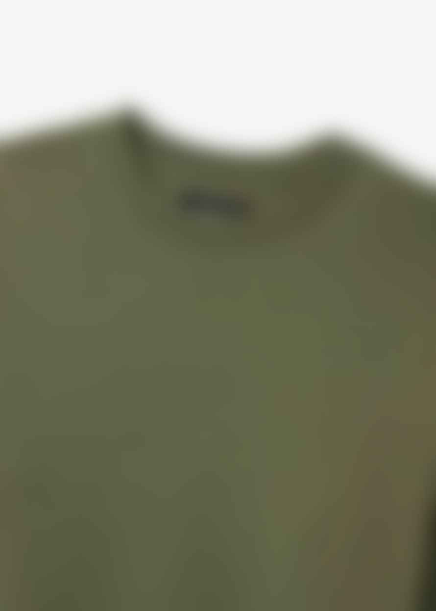 Replay Mens Crewneck Sweatshirt In Light Military Green