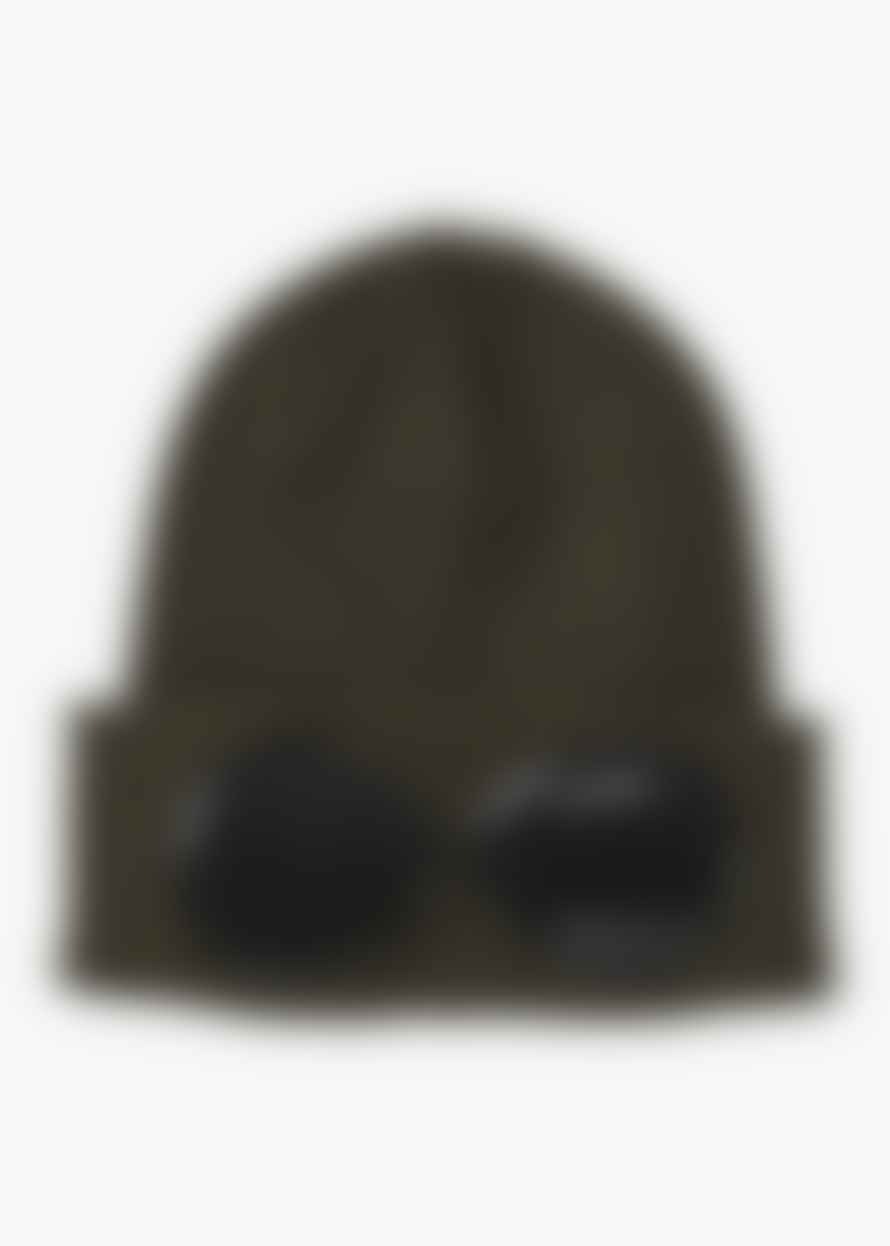 C.P. Company Mens Cotton Goggle Beanie Hat In Ivy Green