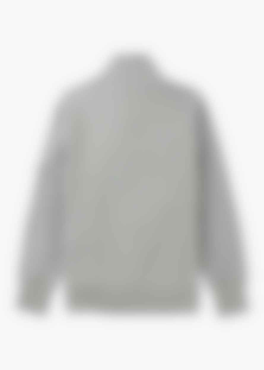 C.P. Company Mens Diagonal Raised Fleece Quarter Zip Sweatshirt In Drizzle