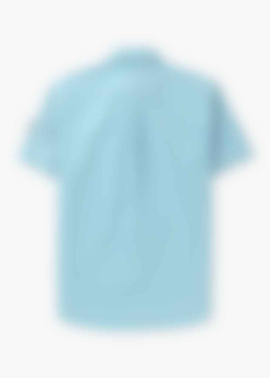 Belstaff Mens Scale Short Sleeve Shirt In Skyline Blue