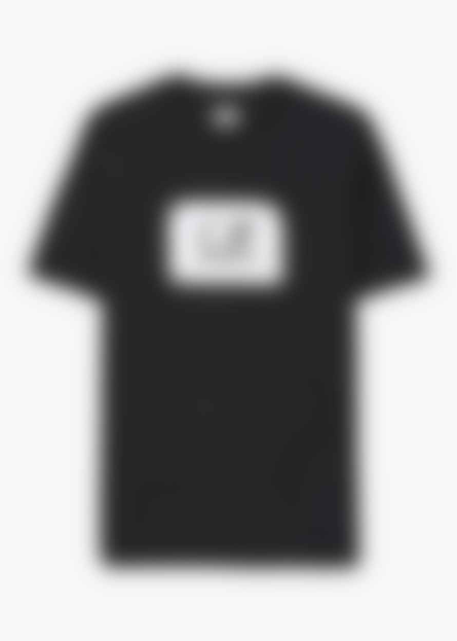 C.P. Company Mens 30/1 Jersey Label Style Logo T-shirt In Black