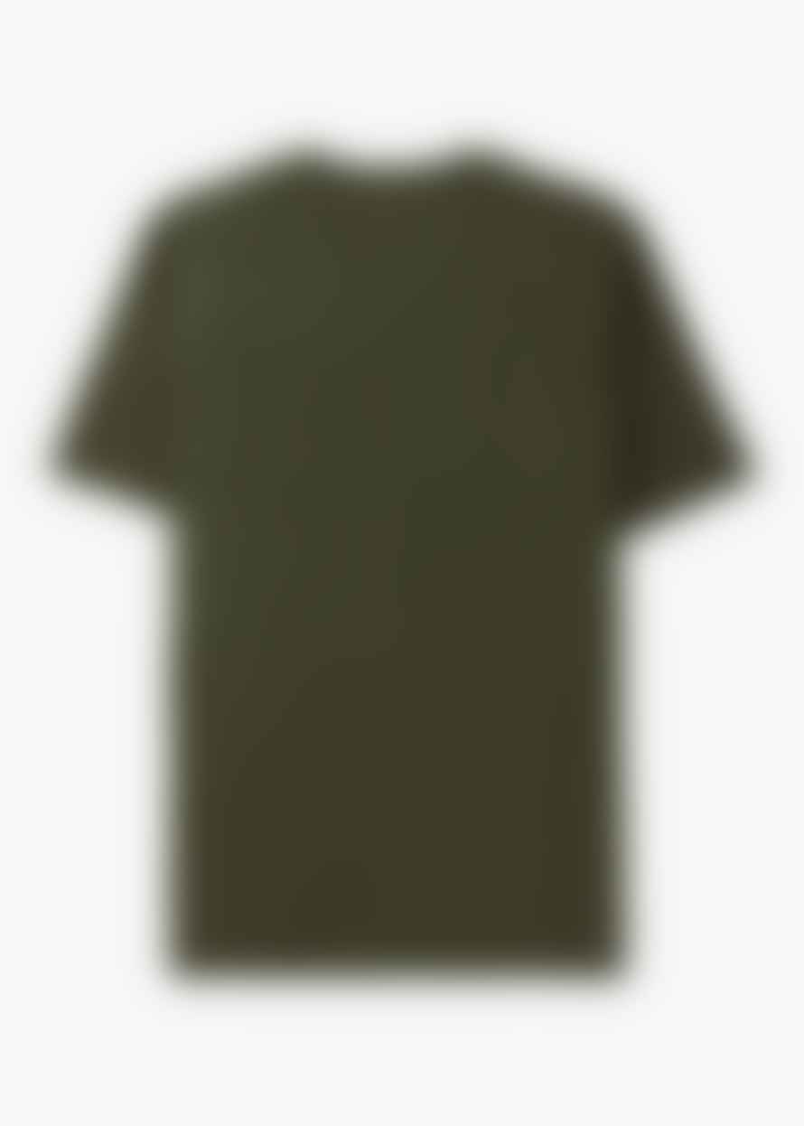 C.P. Company Mens 30/1 Jersey Label Style Logo T-shirt In Ivy Green