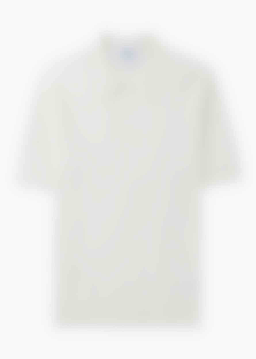 Wax London Mens Naples Vertiacal Knit Polo Shirt In White