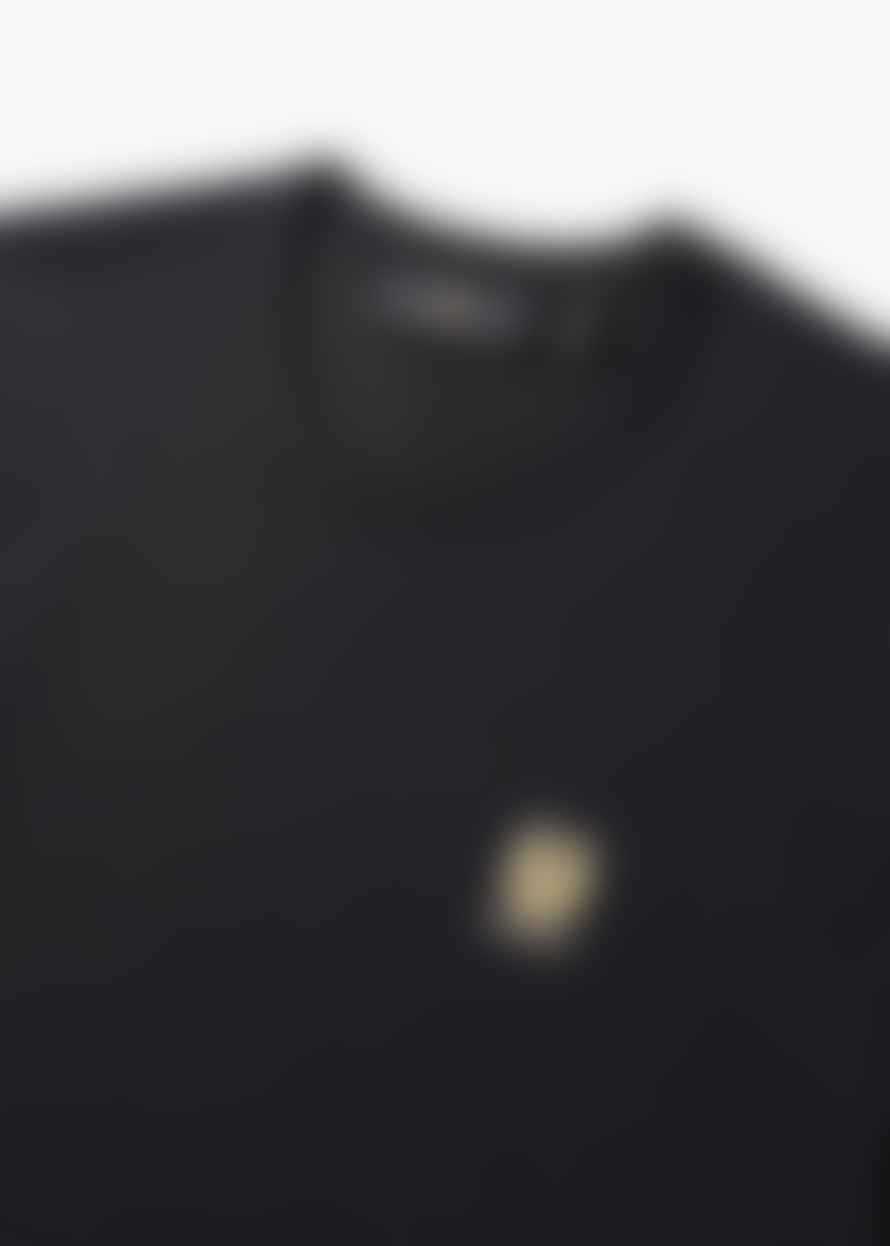 Belstaff Mens Small Logo T-shirt In Black