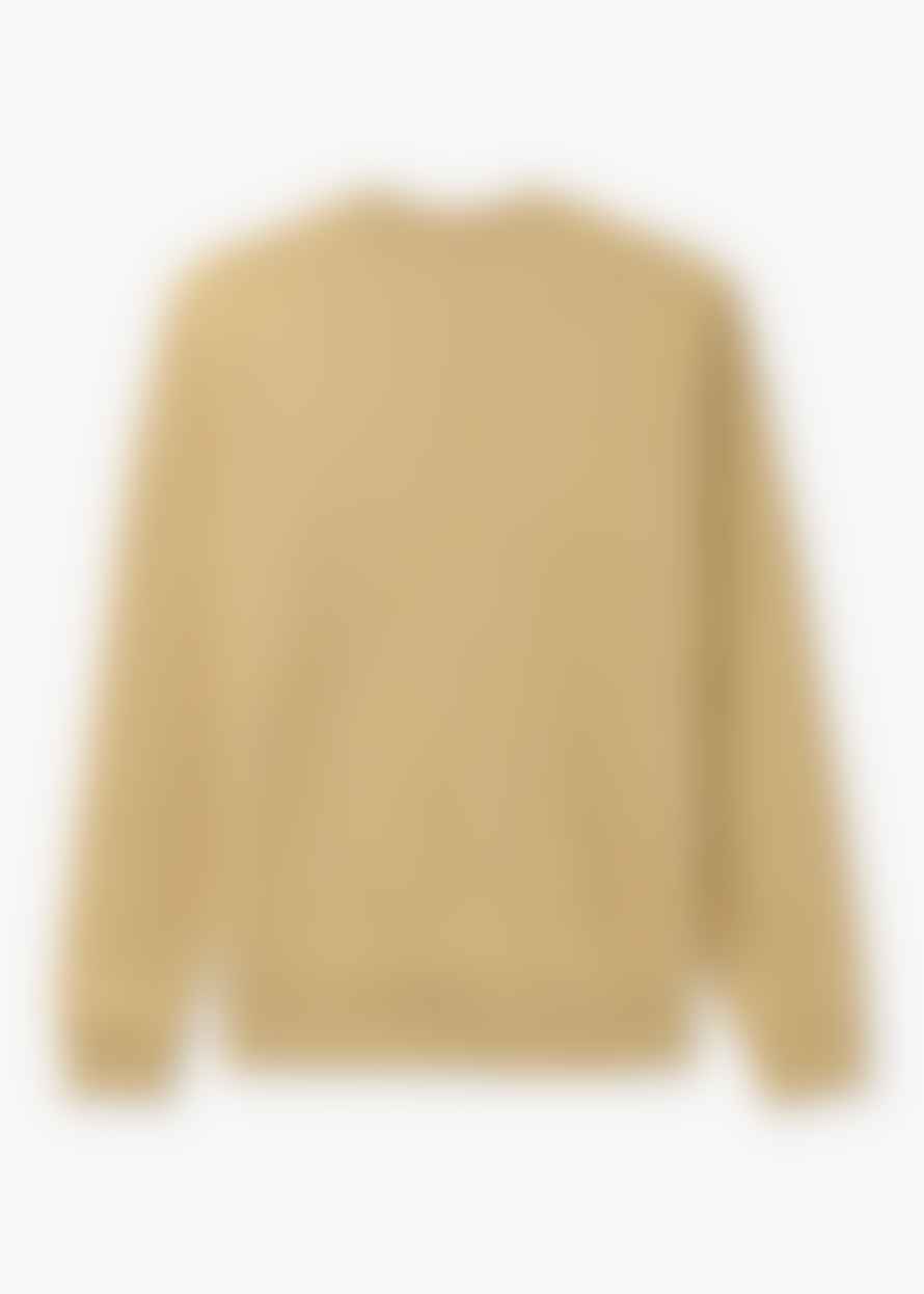 Lacoste Mens Cotton Fleece Sweatshirt In Beige