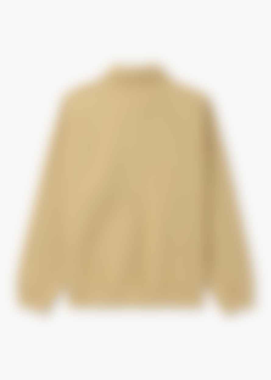 Lacoste Mens French Heritage Snap Button Pique Sweatshirt In Beige