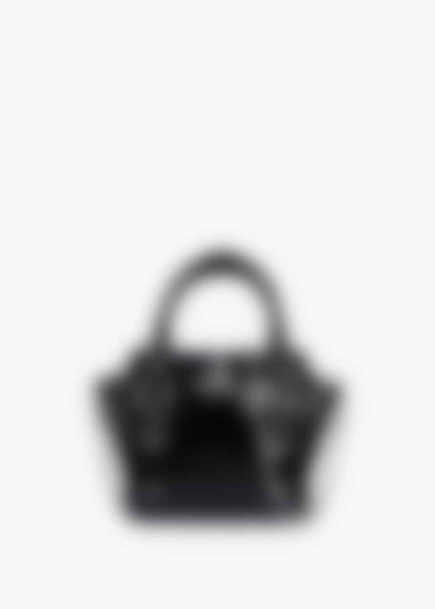 Vivienne Westwood  Womens Betty Mini Shiny Patent Leather Tote Bag In Black