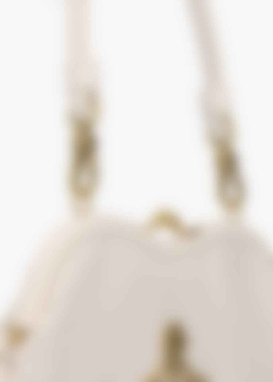 Vivienne Westwood  Womens Belle Heart Frame Crossbody Bag In Cream