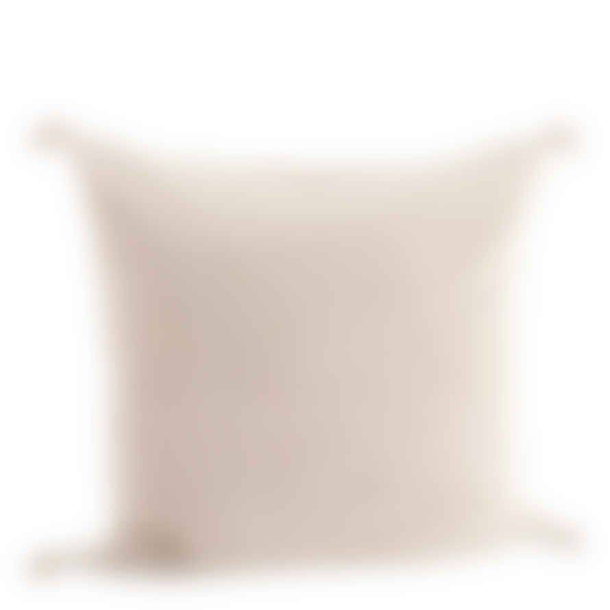 Madam Stoltz Washed Cotton Cushion Cover - Beige Stone