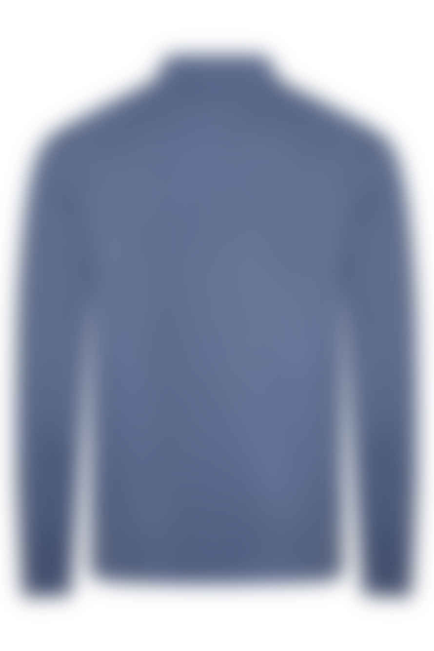 Hugo Boss Pado 08 Long Sleeve Mercerised Cotton Polo In Open Blue 50485162 479