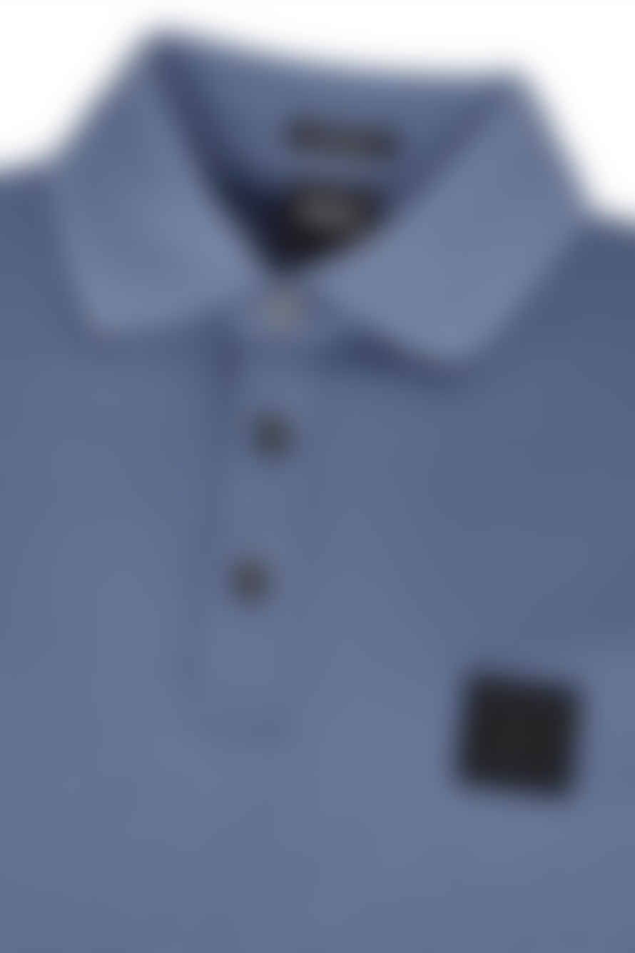 Hugo Boss Pado 08 Long Sleeve Mercerised Cotton Polo In Open Blue 50485162 479