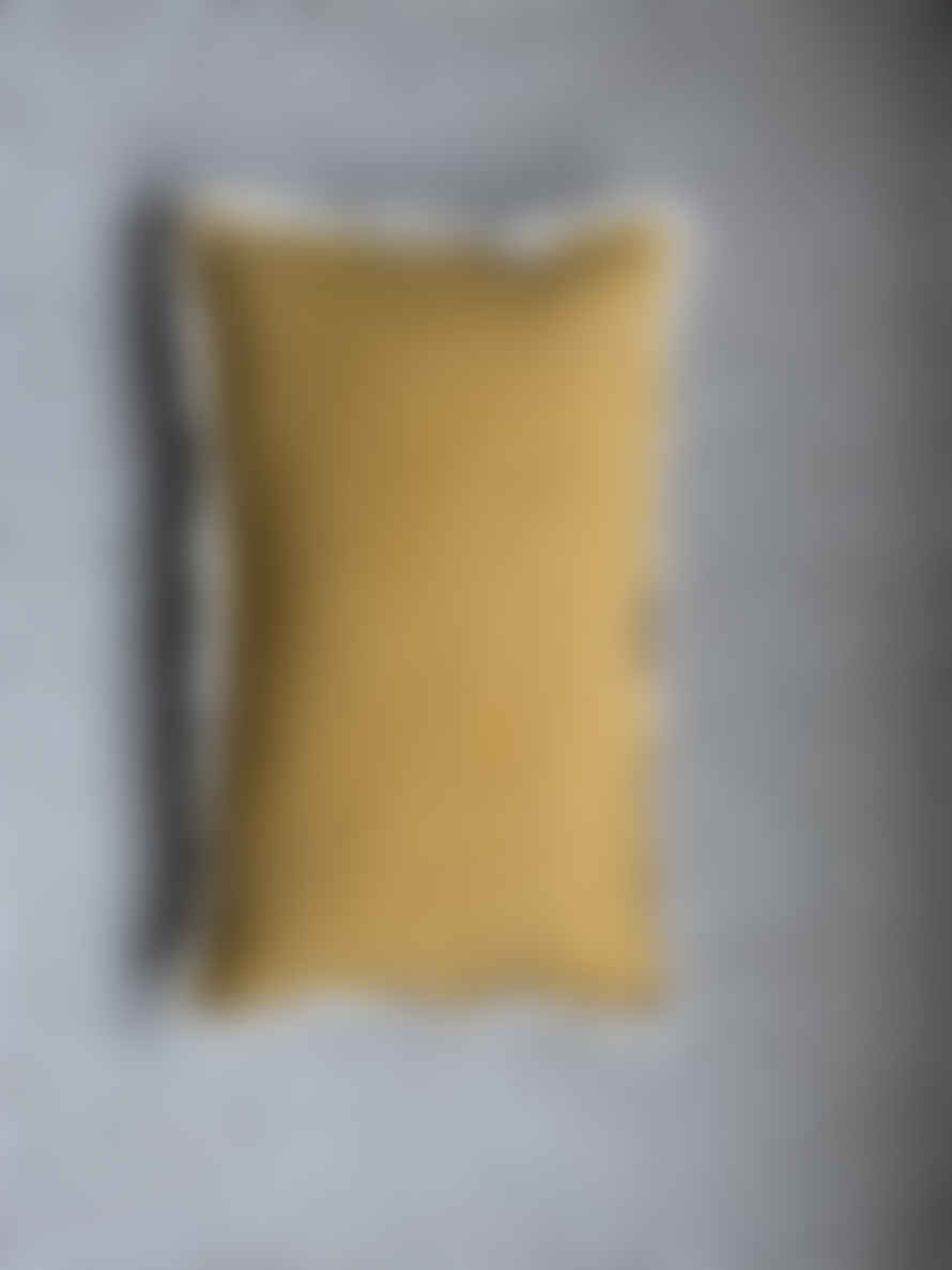 Maitri Dara Cotton Cushion 30x50cm - Mustard
