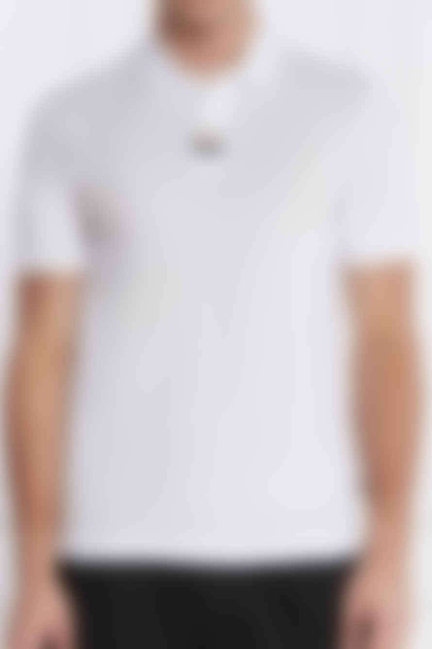 Hugo Boss Parlay 424 White Regular Fit Pique Cotton Polo Shirt 50505776 100