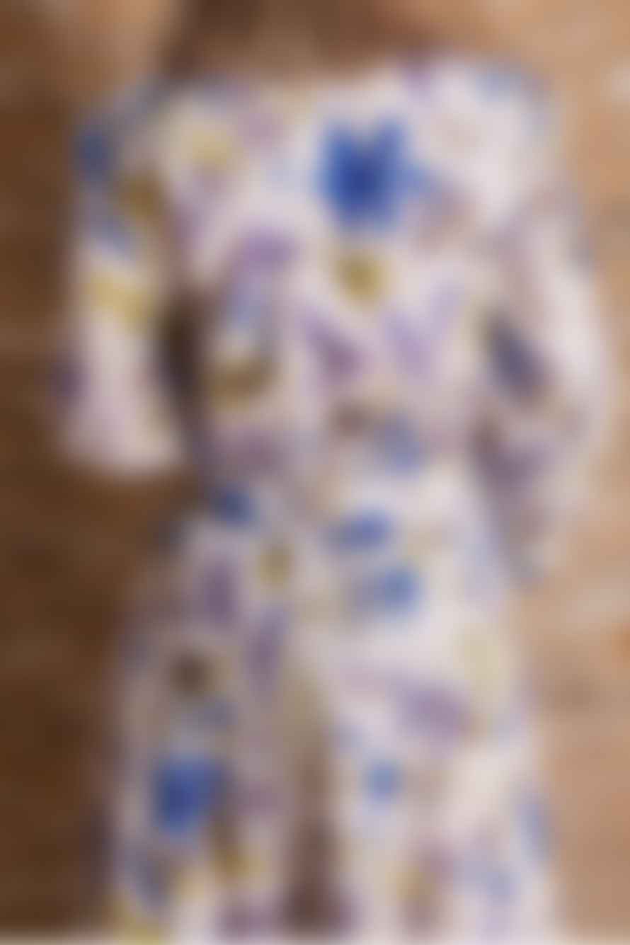 Sara Roka Dralla Dress In Blue Floral