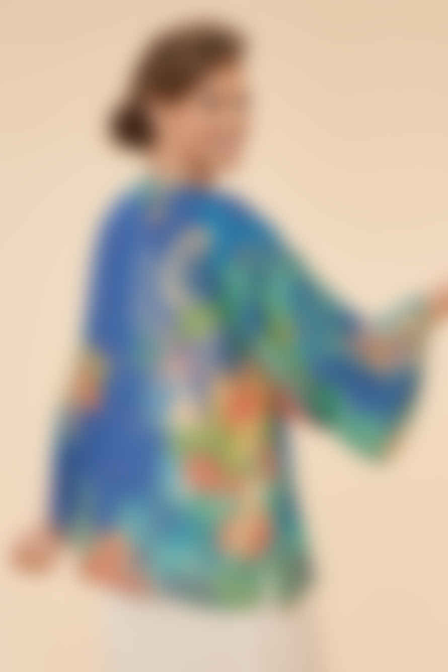Powder Hummingbird Kimono Jacket - Denim