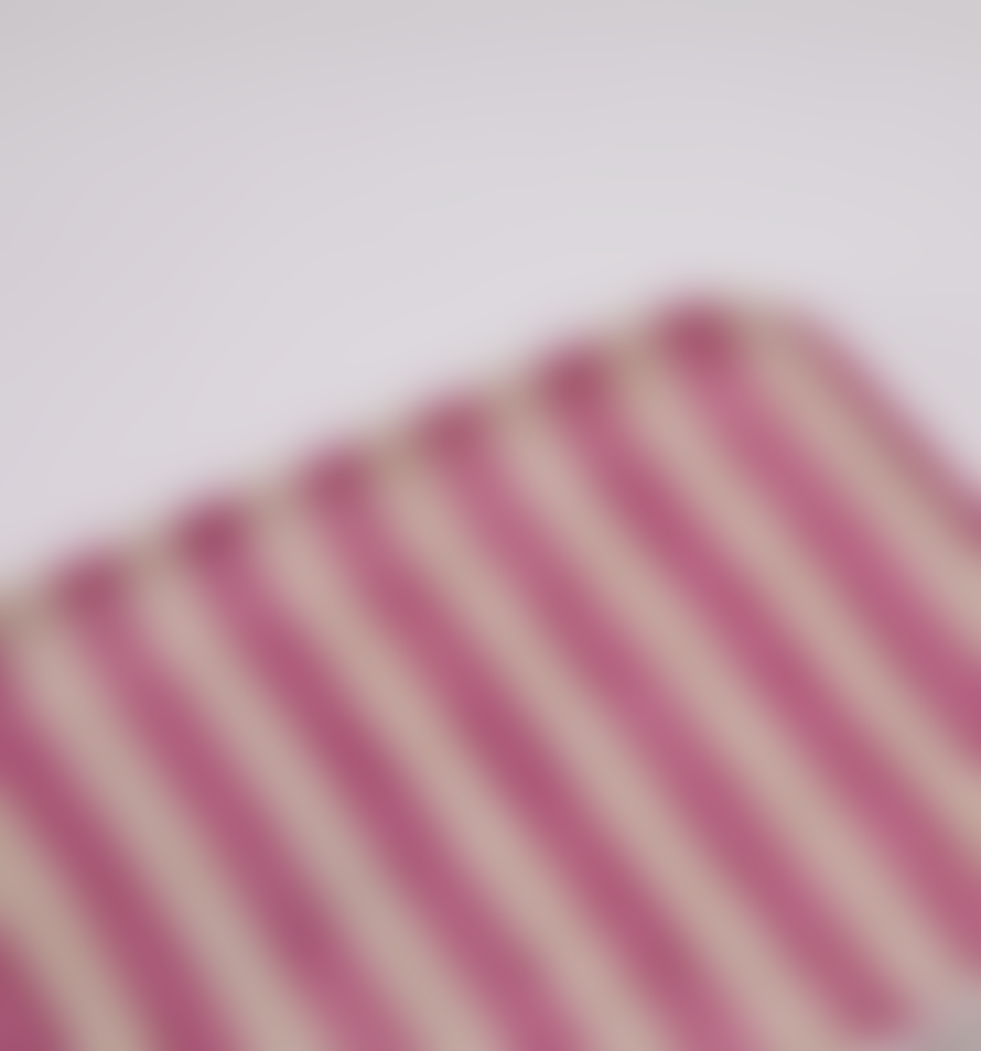 Fog Linen Work Michele Small Coated Linen Tray, Pink Stripe