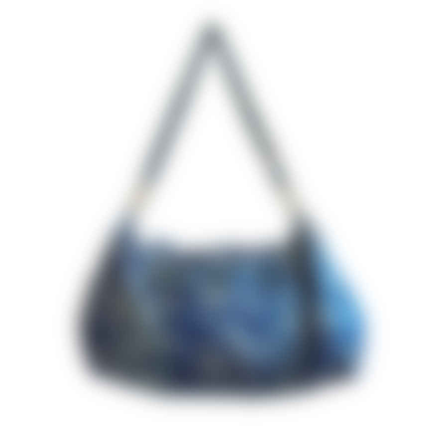 Behotribe  &  Nekewlam Duffle Bag Block Print Blue Floral