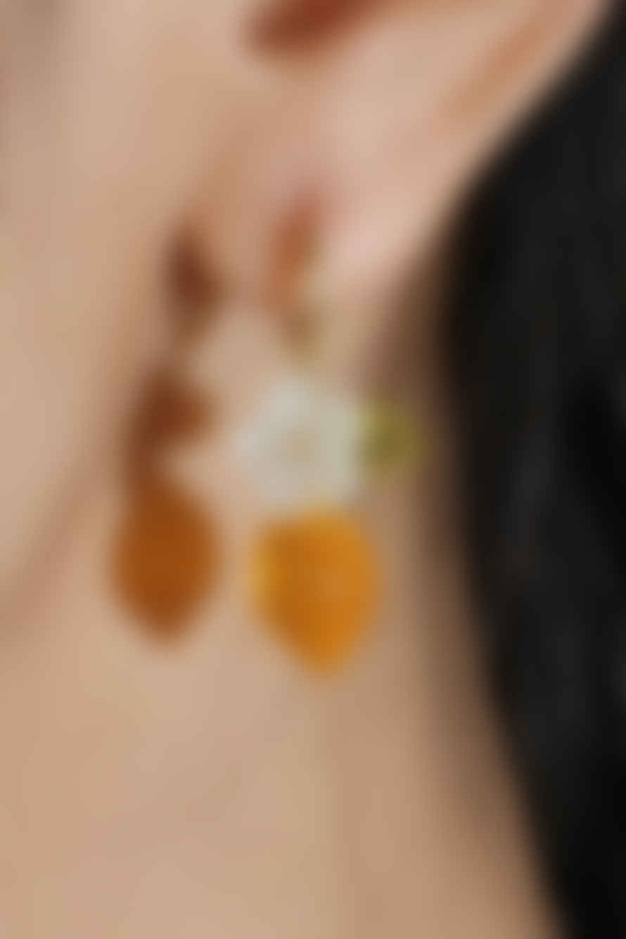 Vachana Lemon Hoop Earrings