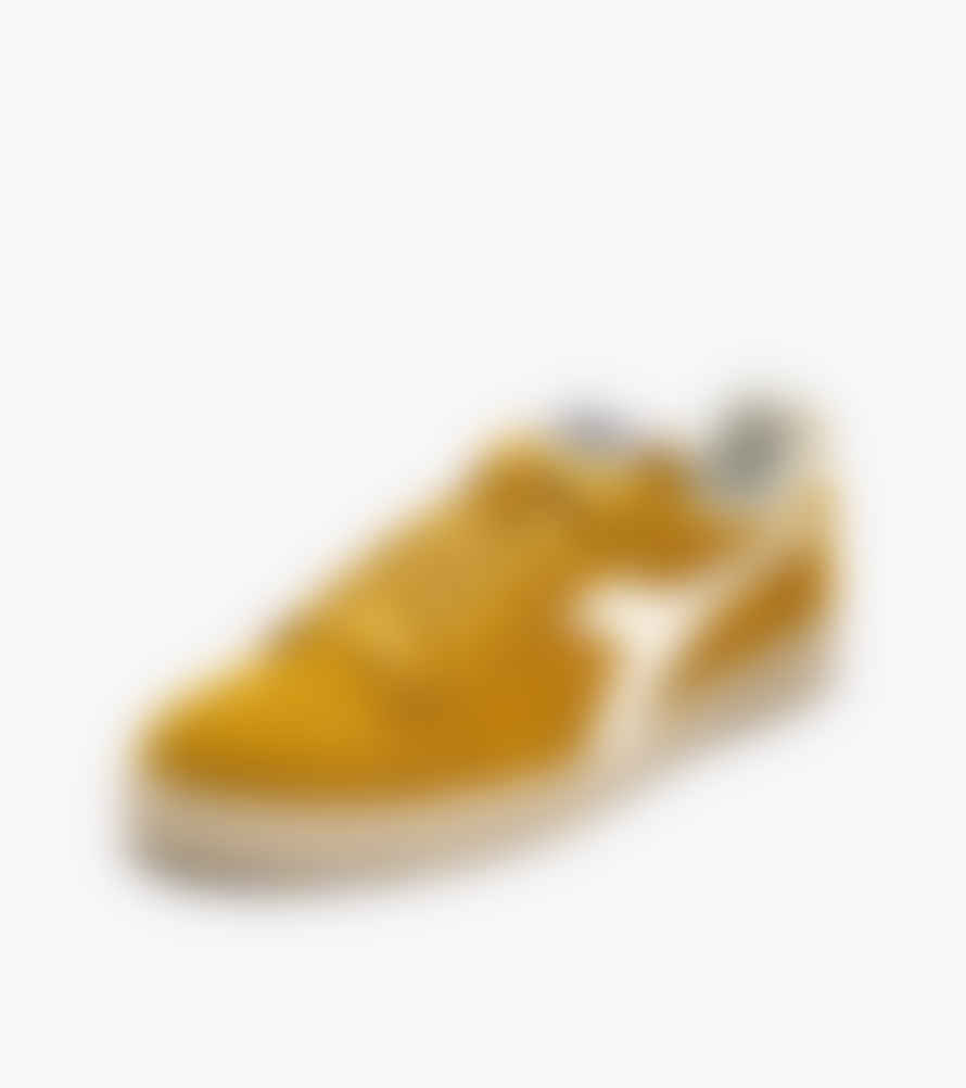 Diadora Game L Low Waxed Suede In Yellow Ochre