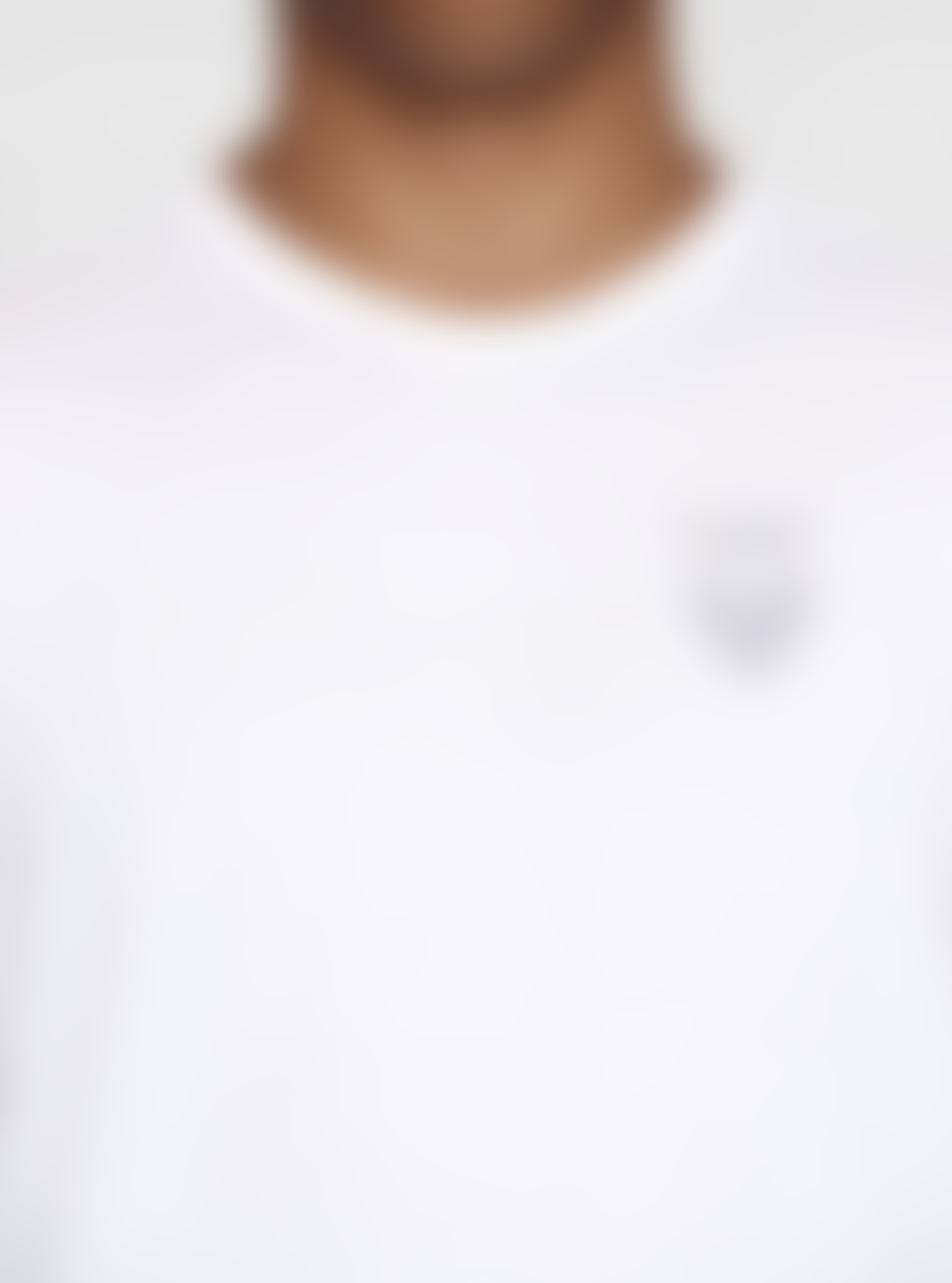 Knowledge Cotton Apparel  1010094 Regular Fit Single Jersey Small Chest Print T-Shirt Bright White