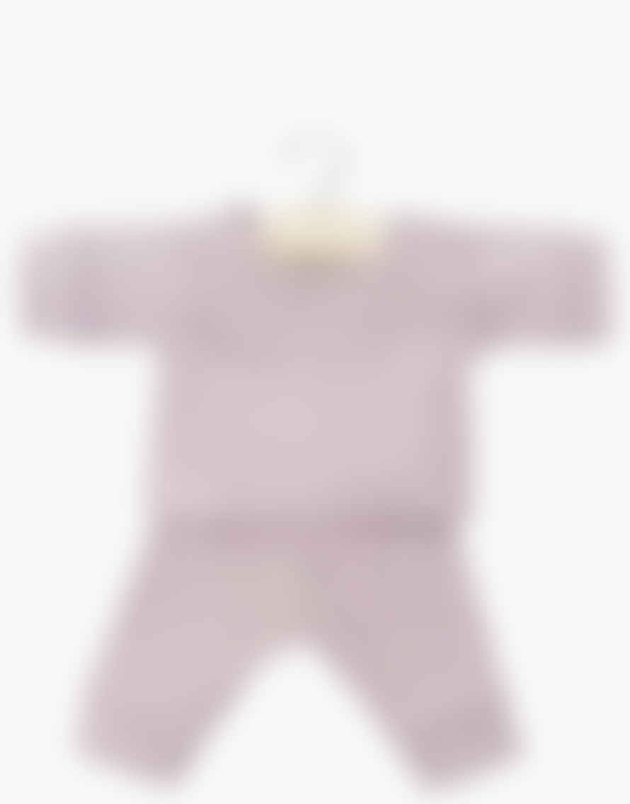 Minikane Babies - Pyjama Morgan En Coton Pointillé Rose Orchidée