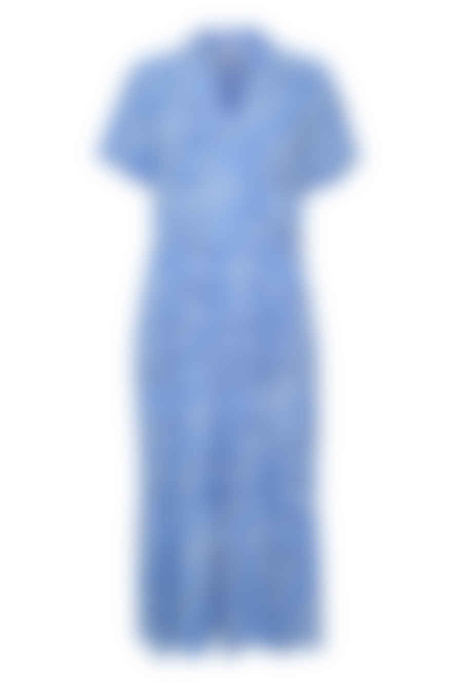 Saint Tropez Eda Ss Maxi Dress In Ultramarine Leo