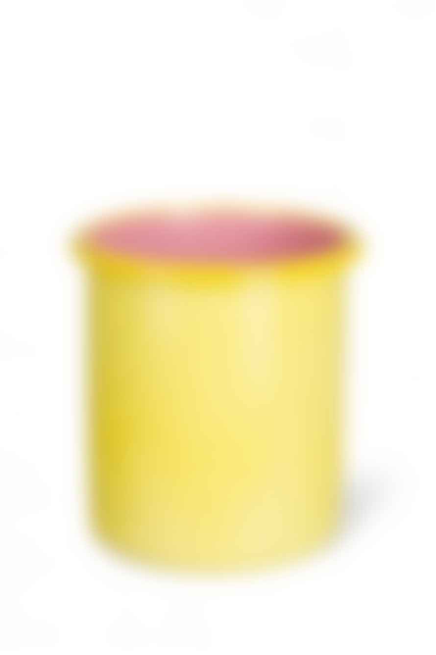 The Home Collection Tall Enamel Utensil Holder In Yellow