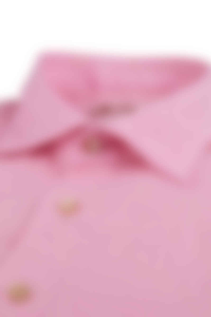 Stenstroms - Slimline Pink Linen Shirt 7747217970525