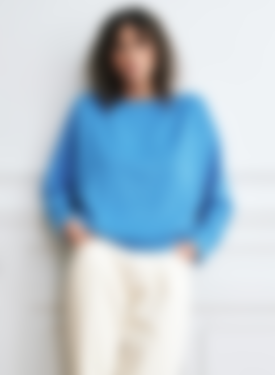 FRNCH Sylvie Knit Jumper In Electric Blue From