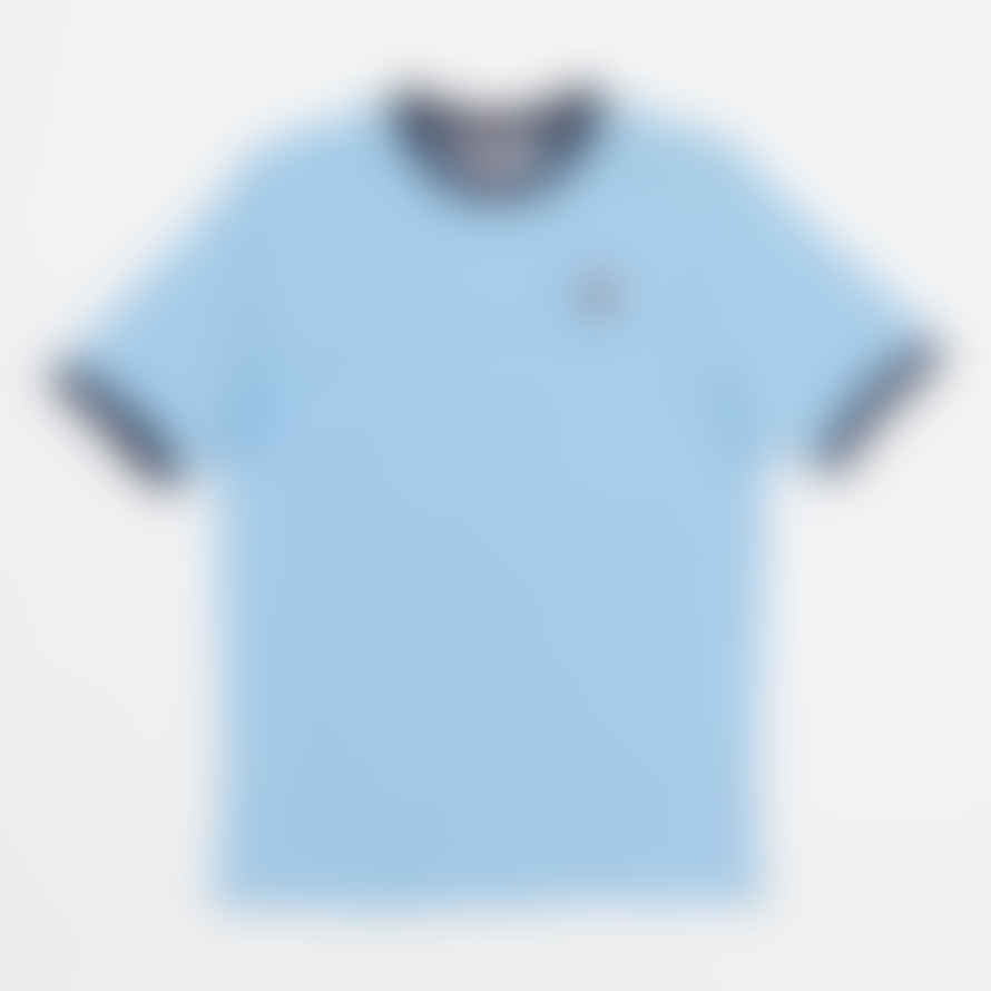 Fila Marconi Essential Ringer T-shirt In Light Blue