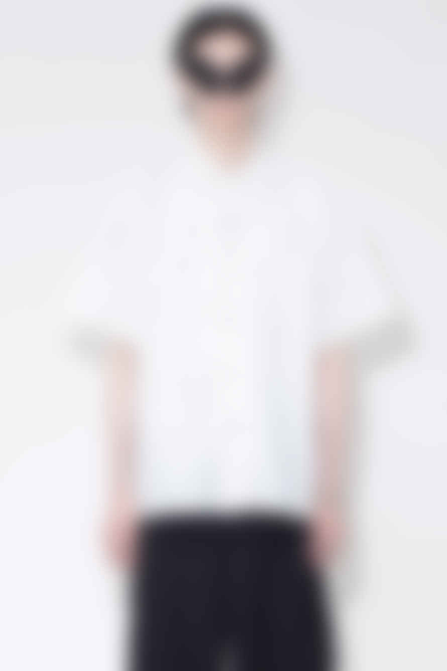 Han Kjobenhavn Wrinkle Bowling S/s Shirt White