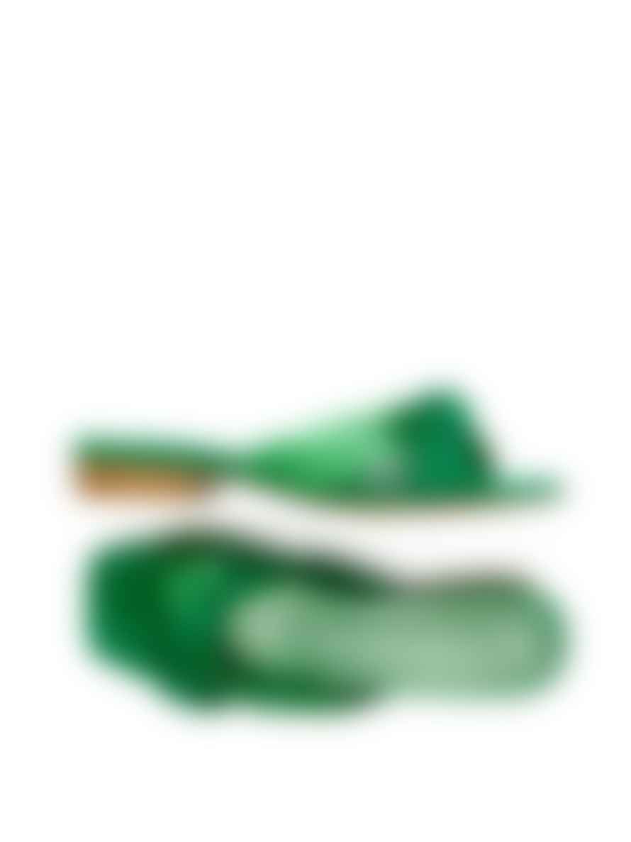 Fabienne Chapot Green Metallic Momo Sandals